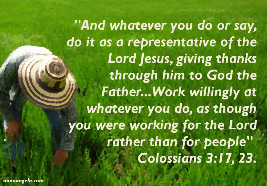 Colossians 3:17, 23