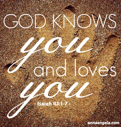 God doesn't wonder about you because He knows you and loves you.